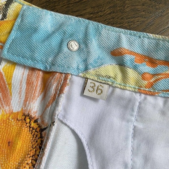 LANCA PERFUME Skirt SZ 8 A1A Mini Low Comfort Cold Washed Denim Made in Brazil - Picture 12 of 12